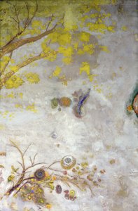 黄色い開花枝、スクリーンの一部、1901